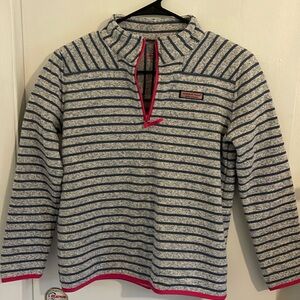 Vineyard Vines Classic 3/4 Zip Pullover Sweater, Girls L  (14)